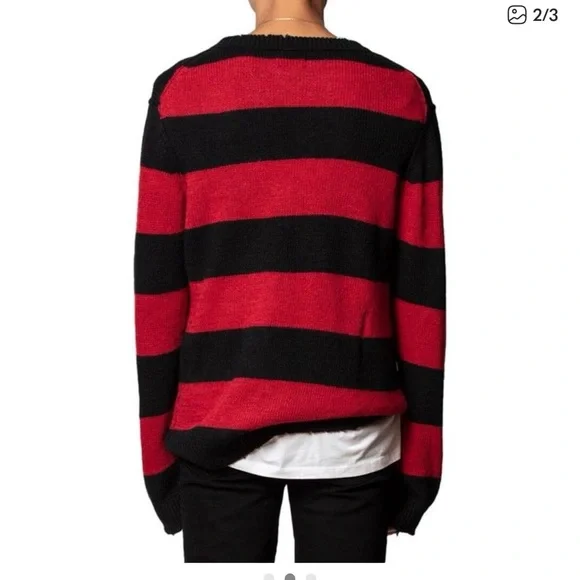 Zadig & Voltaire Mens Bensti Stripes Wool-Blend Sweater - Picture 3 of 6